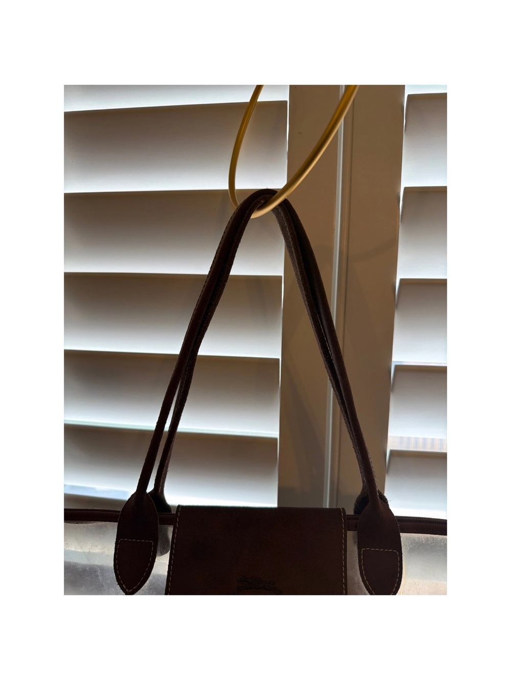 Longchamp Brown Tote with Clear Panel - Picture 3 of 13